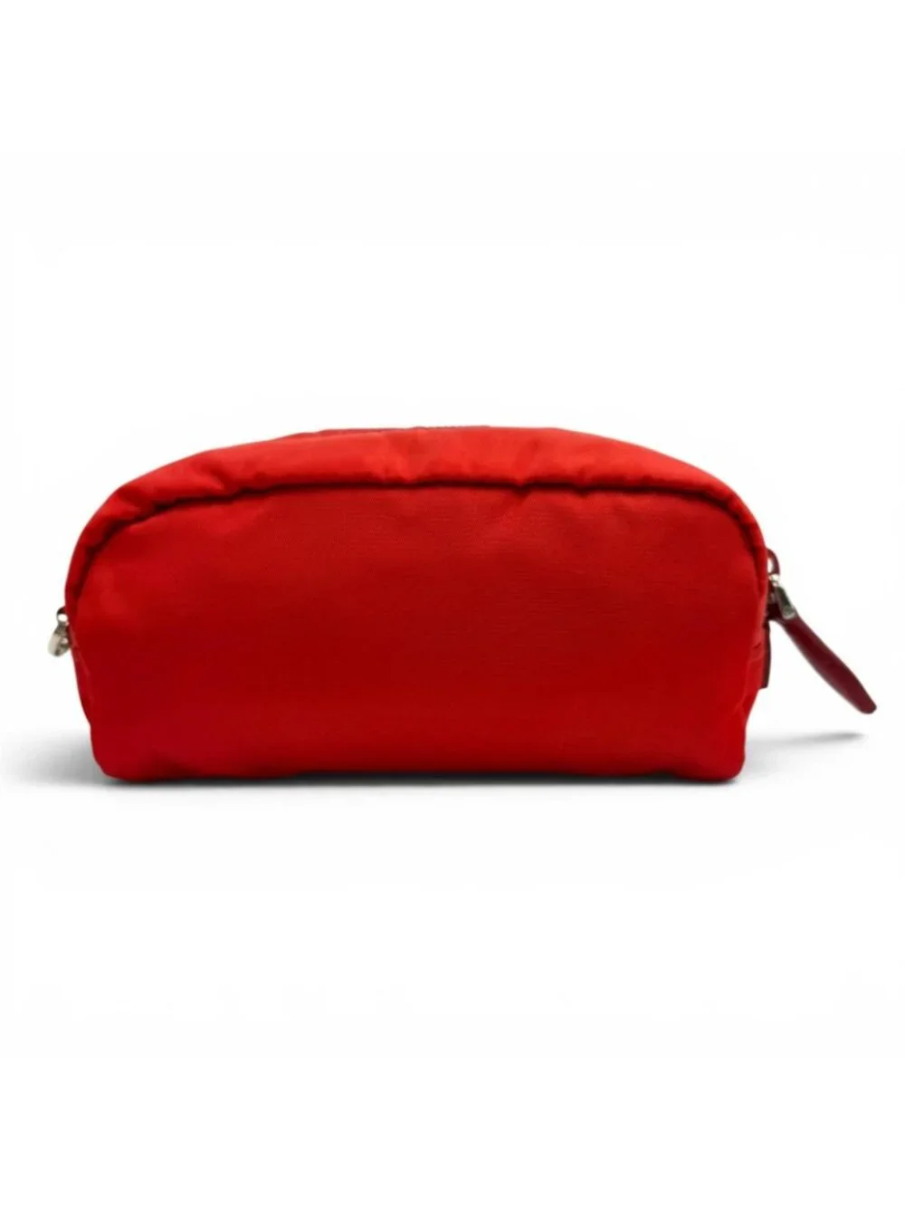 Prada Vela Re-Nylon Mini Pouch Rosso Makeup
